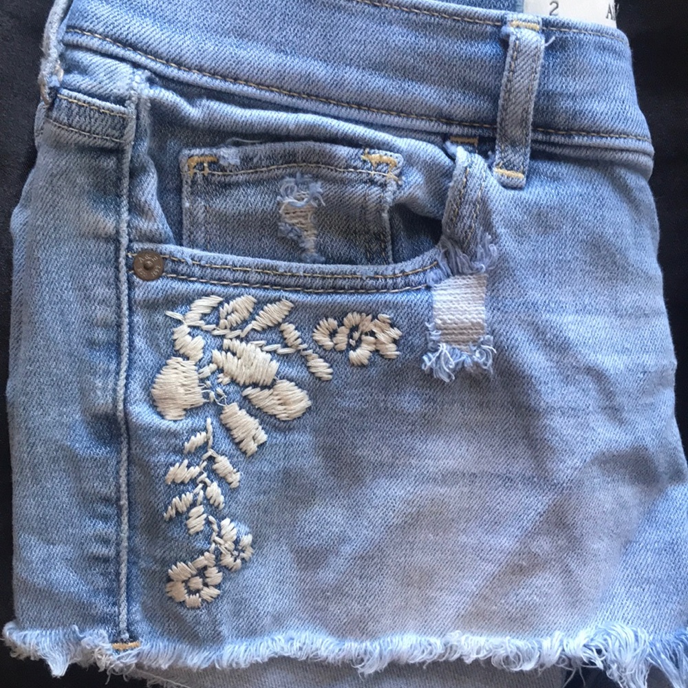 Embroidered shorts